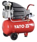 Компрессор сетевой YATO 230 В, 1,5 кВт, давление ≤ 8 Bar, под. воздух-150 л/мин, ресивер-24 л (YT-23230)