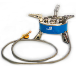 Плита газова туристична VIROK 7кВт, 5 конфорок + шланг з різьбовим (7/16) з'єднанням