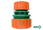 Муфта сполучна 2-х водяних шлангів 1/2"-3/4" FLO пластикова [30/240]