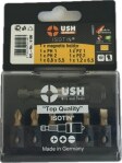 Набір насадок викруткових Isotin USH: 1/4", PH1, PH2, PZ1, PZ2, SL5.5, SL6.5 магнітний тримач, 7 ел. (U0006100)