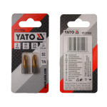 Насадка викруткова YATO PZ2 х 25 мм. HEX 1/4", покрита титаном, 2 шт.