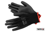 Рукавиці робочі нейлонові YATO чорні, розмір 8 [50/100]