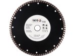 Диск алмазный отрезной турбо 230х22,2 мм YATO YT-6025, сухой и мокрый рез
