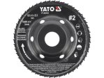 Диск-фреза шлифовальный выпуклый 120×6 мм YATO YT-59181, посадка 22,2 мм, насечка №2 YT-59181