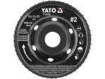 Диск-фреза шлифовальный выпуклый 120×12 мм YATO YT-59183, посадка 22,2 мм, насечка №2 YT-59183