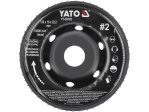 Диск-фреза шлифовальный выпуклый 120×18 мм YATO YT-59185, посадка 22,2 мм, насечка №2 YT-59185
