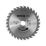 Диск пильный по дереву с победитовыми напайками YATO: d= 150/20 мм t= 2 мм, 30 зубцов t= 2.8 мм YT-60533