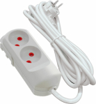 Подовжувач мережевий VIROK: l= 5 м, з 2 гніздами без заземлення