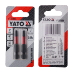 Насадка викруткова YATO TORX T25 х 50 мм. HEX 1/4", хром-молібден, 2 шт. (YT-77984) YT-77984