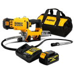 Шприц для смазки аккумуляторный 2-скоростной DeWALT 18 В XR (комплект из АКБ и ЗУ) DCGG581P1G-QW