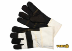 Рукавиці робочі VOREL : бавовна + екошкіра, розмір 11 [10/120]