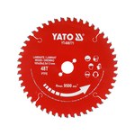 Диск пильный YATO по ламинату с победитовыми напайками d= 165/20 мм t= 1.5 мм, 48 зубцов t= 2.5 мм YT-608771