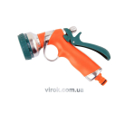Зрошувач-пістолет 8-режимний FLO до шлангу 1/2", TPR-пластик + цинк [6/24]