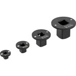 Перехідники квадратні ударні малі YATO 1/4"F-3/8"M, 3/8"F-1/2"M, 1/2"F-3/4"M, 3/4"F-1"M, 4 шт [40] YT-10673