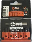 Набір насадок викруткових Industry USH: 1/4" з магнітним тримачем, T10-T40, 12ел. (U0007020)