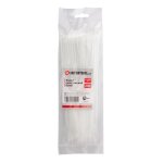 Хомут пластиковый 2,5х200 мм белый INTERTOOL TC-2520, 100 шт
