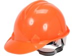 Каска для защиты головы VOREL оранжевая из материала HDPE (74171) 74171