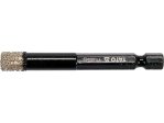 Коронка алмазная по плитке 8 мм YATO YT-60402, хвостовик HEX 1/4", до 1500 об/мин