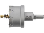 Коронка по металлу TCT 50 мм YATO YT-44065, глубина 25 мм, HEX 3/8"