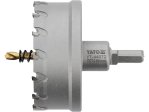 Коронка по металлу TCT 80 мм YATO YT-44072, хвостовик 3/8", глубина 25 мм YT-44072