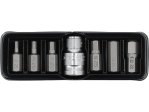 Набор бит HEX YATO YT-0412, адаптеры 3/8" и 1/2", 7 шт