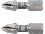Набор бит Phillips PH2 25 мм YATO YT-78001, 1/4", S2, 2 шт