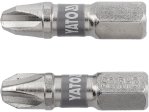 Набор бит Phillips PH3 25 мм YATO YT-78002, 1/4", S2, 2 шт