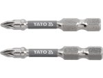 Набор бит Pozidriv PZ1 50 мм YATO YT-78023, 1/4", S2, 2 шт