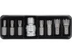 Набор бит Ribe YATO YT-0418, 8 шт, приводы 3/8" и 1/2"