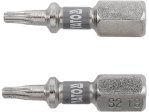 Набор бит Torx T8 25 мм YATO YT-78010, 1/4", S2, 2 шт