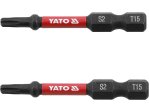 Набор бит ударных Torx T15 1/4" 50 мм YATO YT-78052, S2, 2 шт
