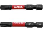 Набор бит ударных Torx T30 1/4" 50 мм YATO YT-78056, S2, 2 шт