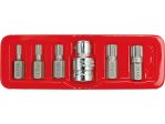 Набор головок-бит Spline M5-M12 VOREL 66760, 6 шт, привод 3/8" и 1/2", CrV