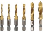 Набор метчиков M3-M10 HSS STHOR 24200, 6 шт, хвостовик 1/4 дюйма