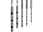 Набор сверл по металлу HSS 4-10 мм STHOR 21650, HEX 1/4", 5 шт
