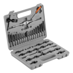 Набор метчиков и плашек М6 - М24, плашко-метчикодержатель, 45 шт, в пластиковом боксе