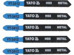 Полотно для лобзика HSS тип T YATO YT-3412, 21 TPI, тонкий металл