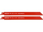 Полотно для сабельной пилы по дереву и металлу 225 мм YATO YT-33933, биметалл, 10 TPI, 2 шт.