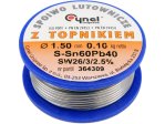 Припой свинцовый Sn60Pb40 1,5 мм VOREL 76814, флюс 3 сердечника, 100 г