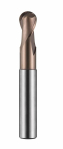 Фреза концевая сферическая (радиусная) ц/х монолитная т/с ф12 мм z=2 R=6 мм 75/12 с покрытием TiSiN, S22912.0 D01056322 DORMER