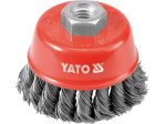Щетка торцевая YATO YT-4767, M14, 60 мм, плетеная проволока