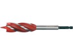 Сверло по дереву 22х165 мм YATO YT-44686, 4 кромки, HEX 1/4"