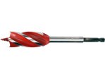Сверло по дереву 25х165 мм YATO YT-44687, 4 кромки, HEX 1/4"