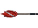 Сверло по дереву 32х165 мм YATO YT-44690, 4 кромки, HEX 1/4"