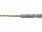 Сверло по металлу HSS-TiN 2 мм HEX 1/4" YATO YT-44751, DIN 338, 72 мм