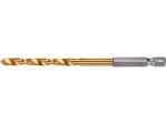 Сверло по металлу HSS-TiN 5 мм HEX 1/4" YATO YT-44761, длина 106 мм