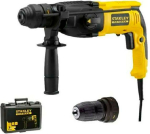 Перфоратор сетевой STANLEY FATMAX SFMEH210K-QS SDS+, 800 Вт, сменный патрон, 2,4Дж+кейс