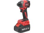 Гвинтоверт ударний акумуляторний HEX 1/4" 230 Н·м YATO YT-82798, 4 А·год